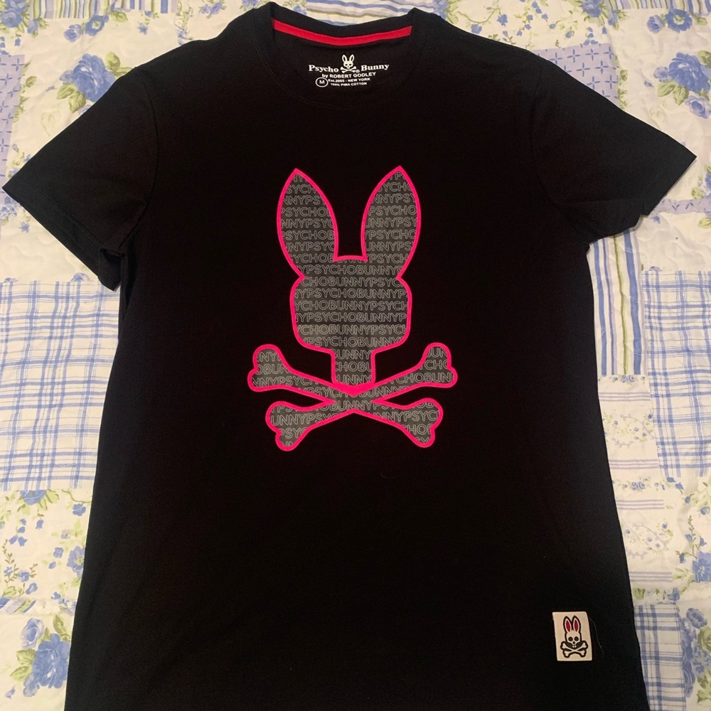 Psycho Bunny Black and Green Tags